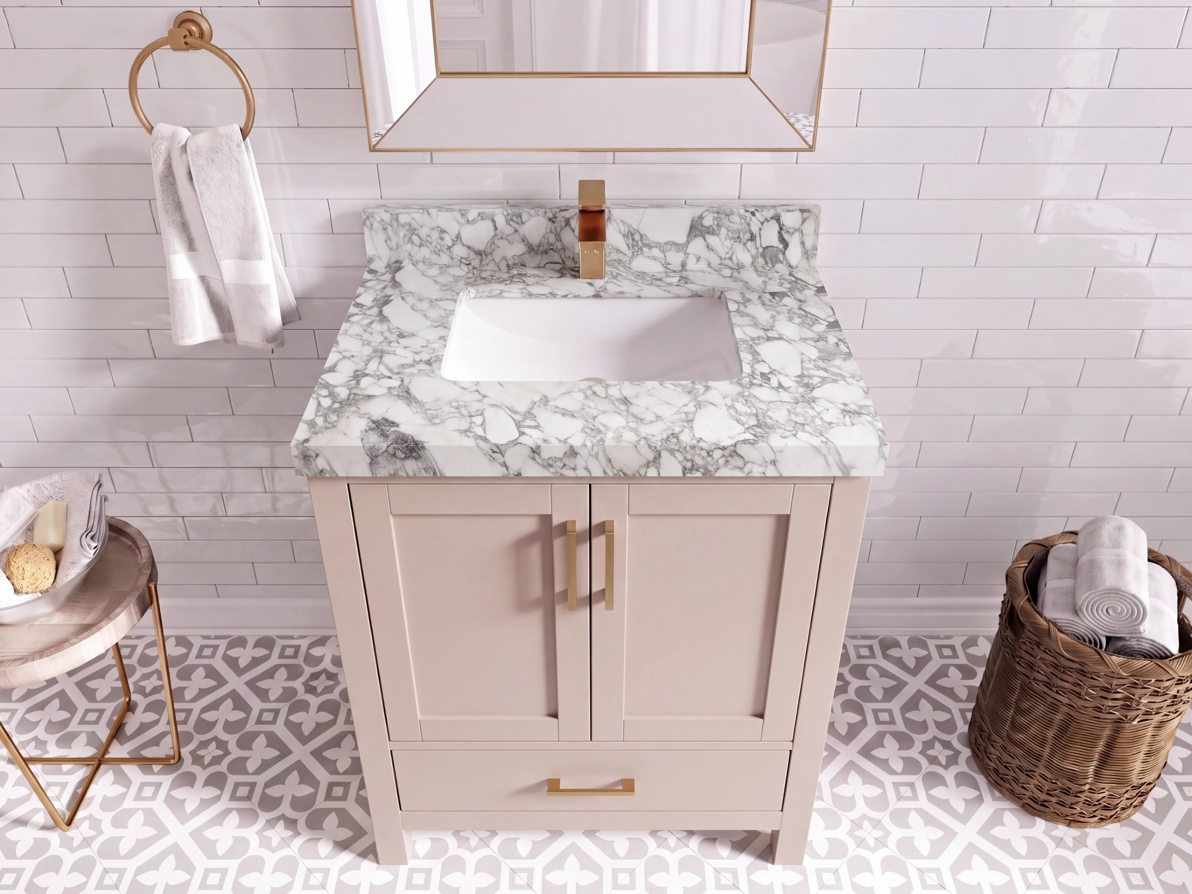 Malibu 30 in. W x 22 in. D Single Sink Bathroom Vanity