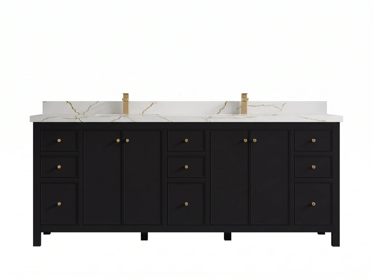 Chicago 84 in. W x 22 in. D Double Sink Bathroom Vanity