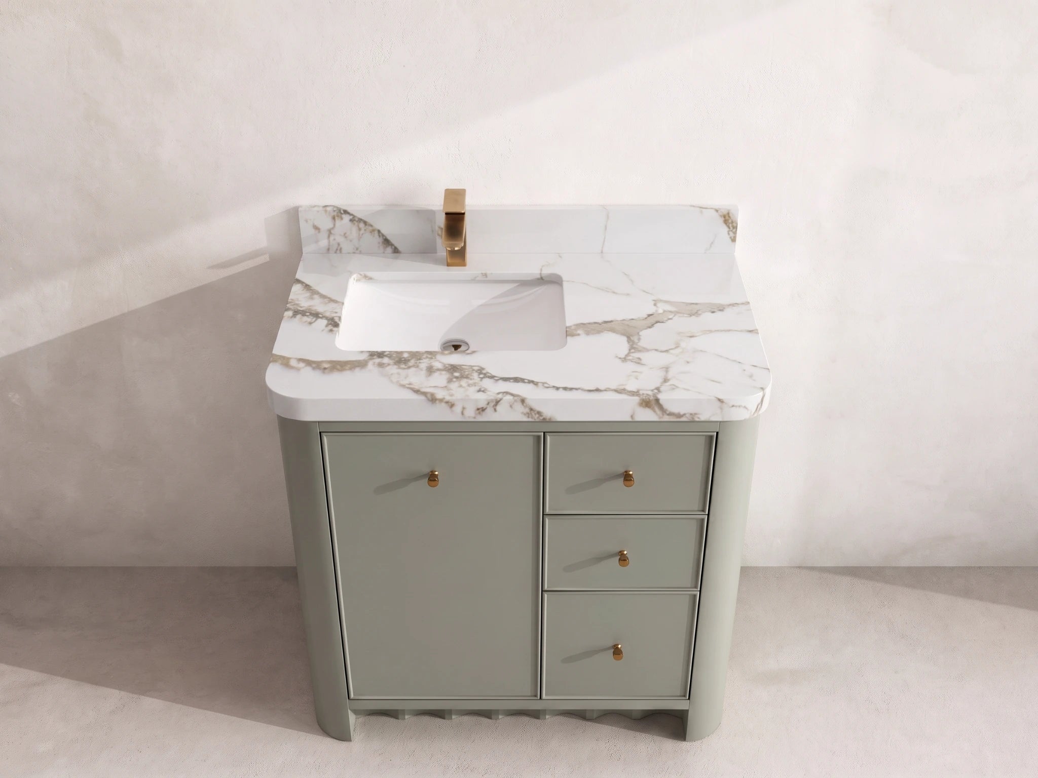 Orlando 36 in. W x 22 in. D Left Offset Sink Bathroom Vanity