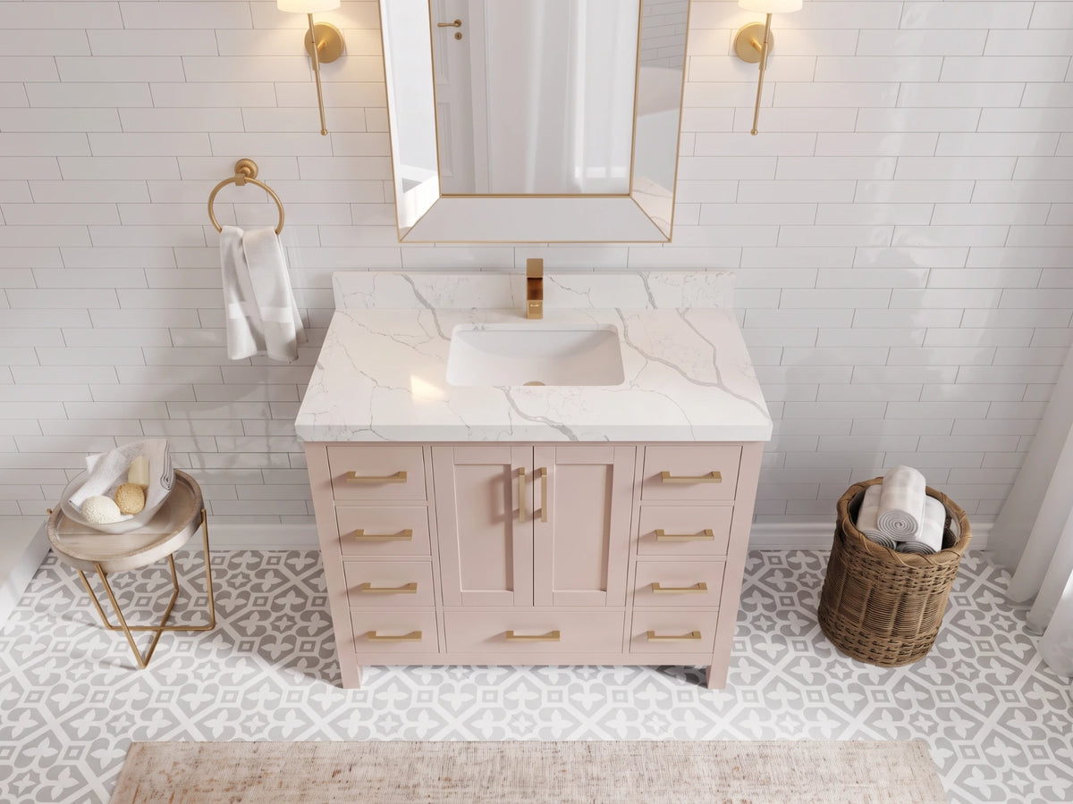 Malibu 42 in. W x 22 in. D Single Sink Bathroom Vanity