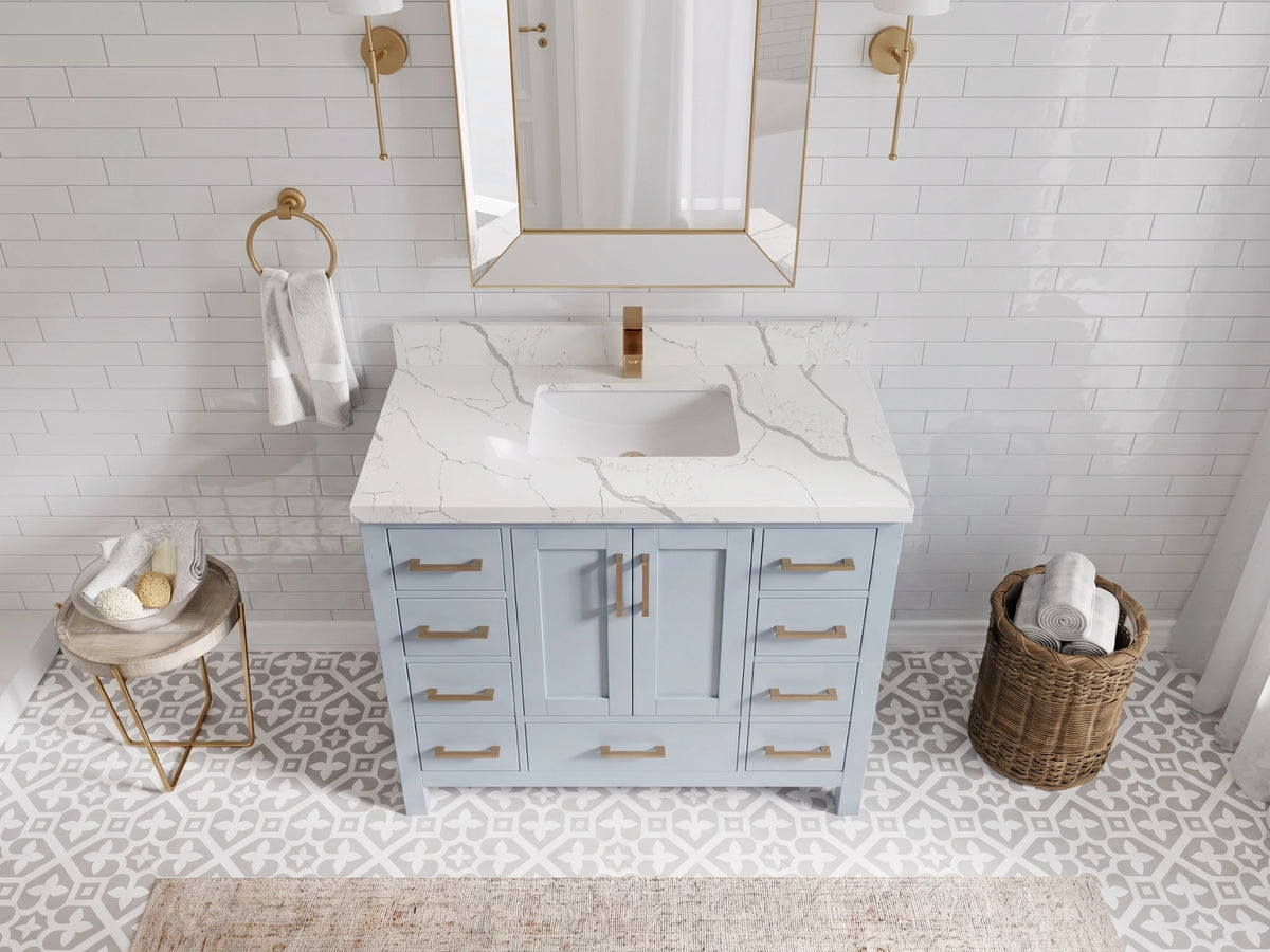 Malibu 42 in. W x 22 in. D Single Sink Bathroom Vanity