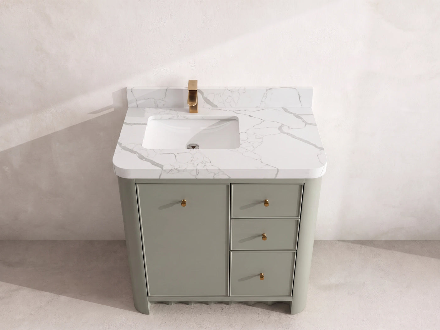 Orlando 36 in. W x 22 in. D Left Offset Sink Bathroom Vanity