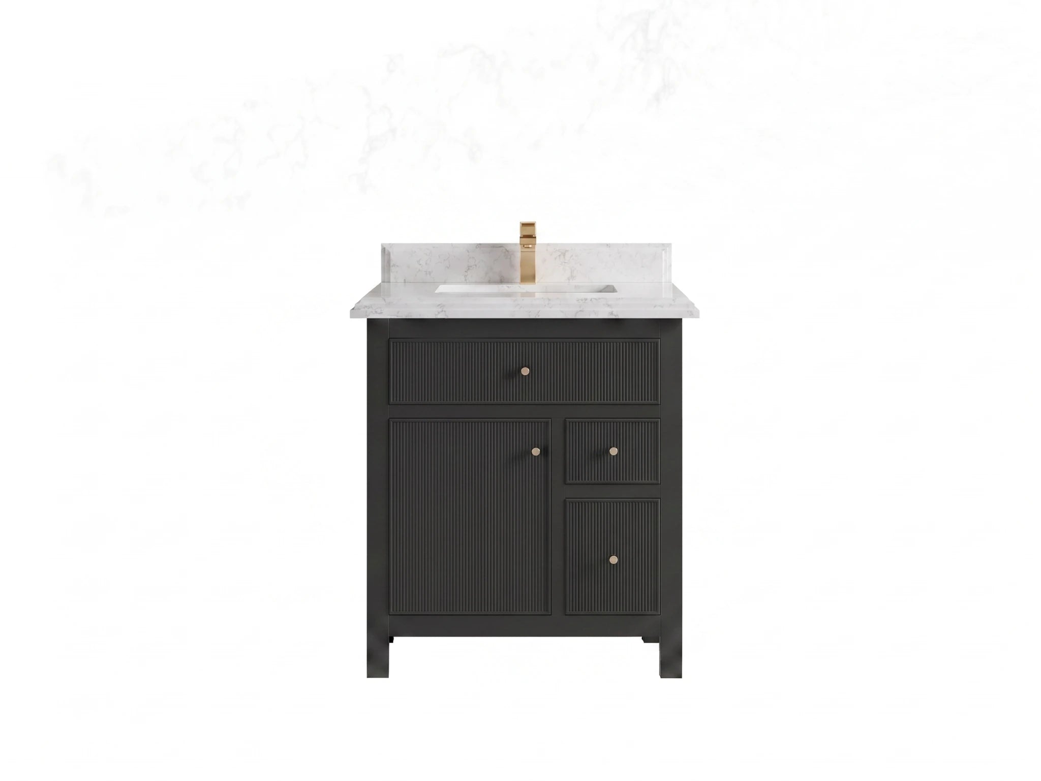Sonoma 30 in W x 22 in D Reeded Free Standing Single Sink Bathroom Vanity