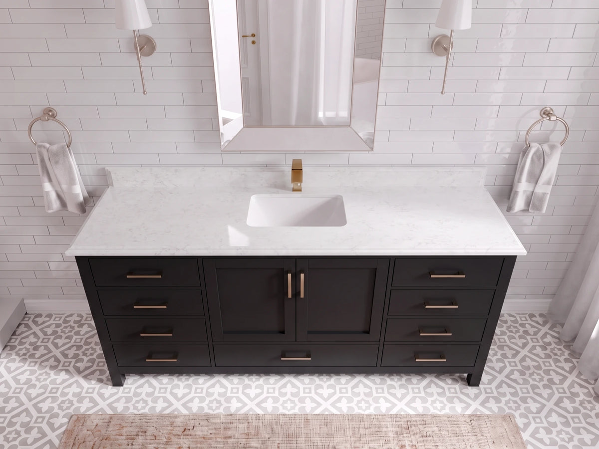Malibu 72 in. W x 22 in. D Single Sink Bathroom Vanity