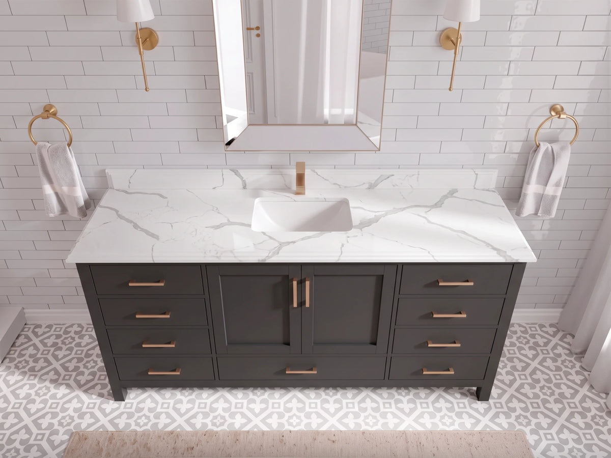 Malibu 72 in. W x 22 in. D Single Sink Bathroom Vanity