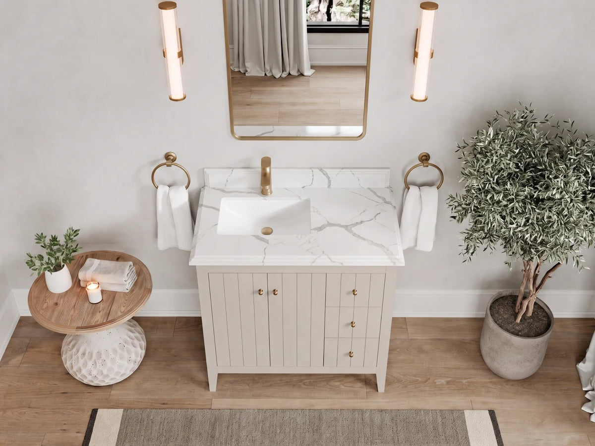 Atlanta 36 in. W x 22 in. D Left Offset Sink Bathroom Vanity