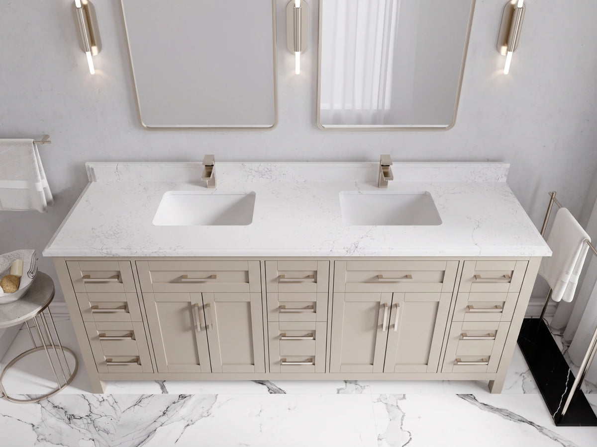 Cambridge 80 in. W x 22 in. D Double Sink Bathroom Vanity