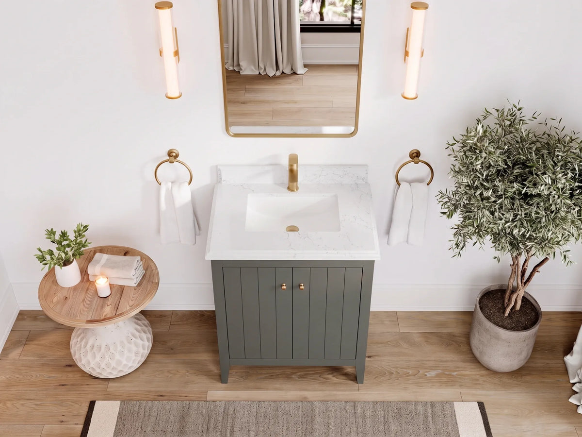 Atlanta 36 in. W x 22 in. D Center Sink Modern Bathroom Vanity