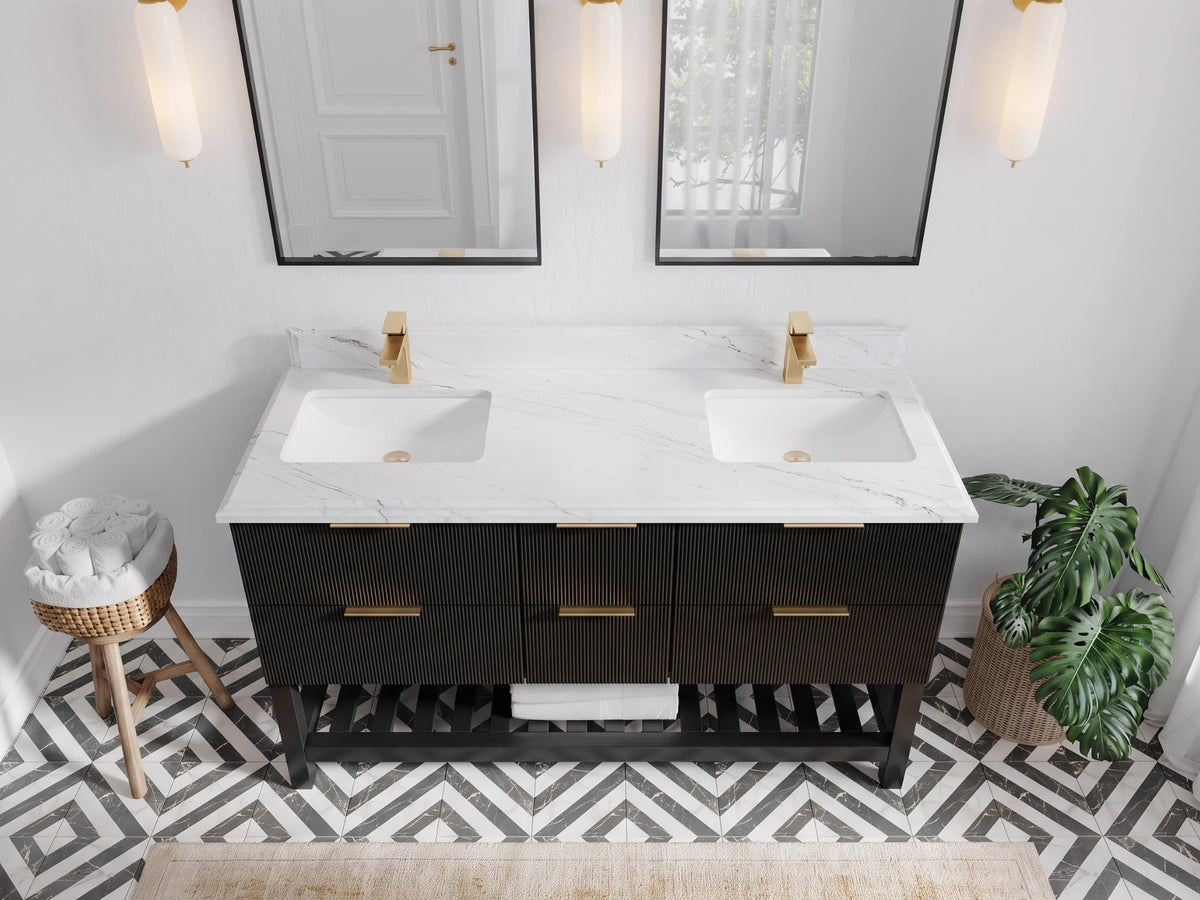 Catalina 60 in. W x 22 in. D Double Sink Bathroom Vanity
