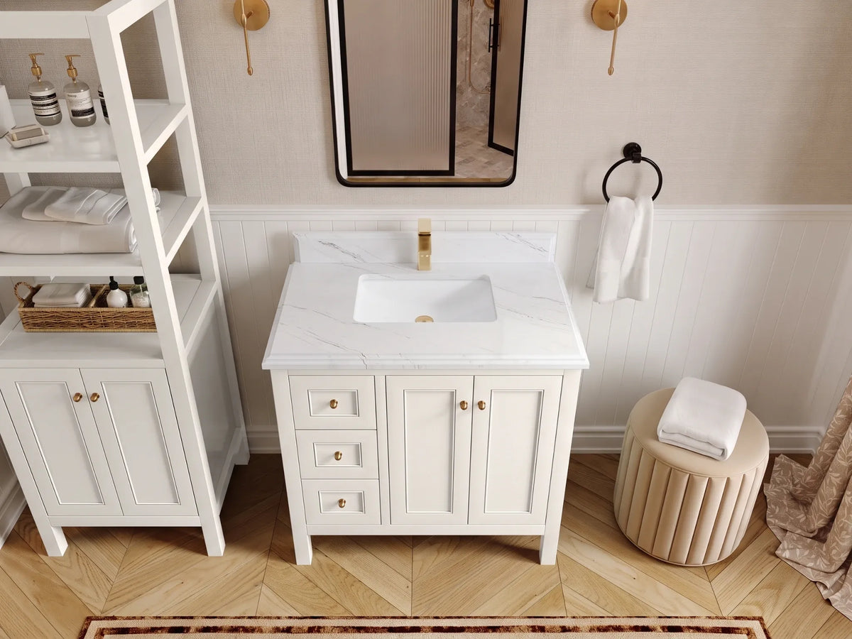 Nashville 36 in. W x 22 in. D Center Sink Bathroom Vanity