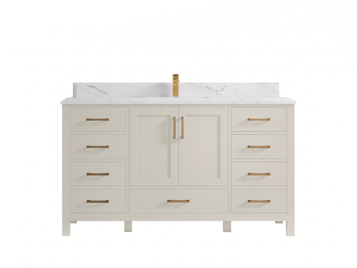 Malibu 60 in. W x 22 in. D Single Sink Bathroom Vanity