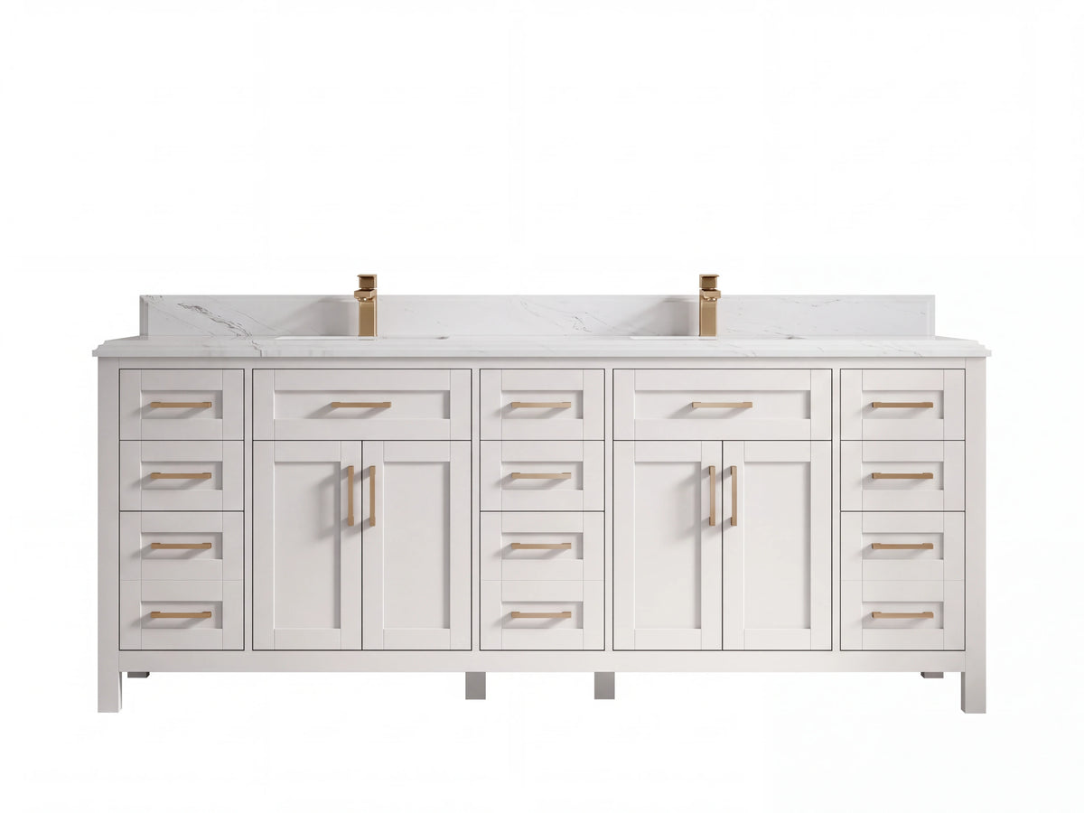 Cambridge 84 in. W x 22 in. D Double Sink Bathroom Vanity