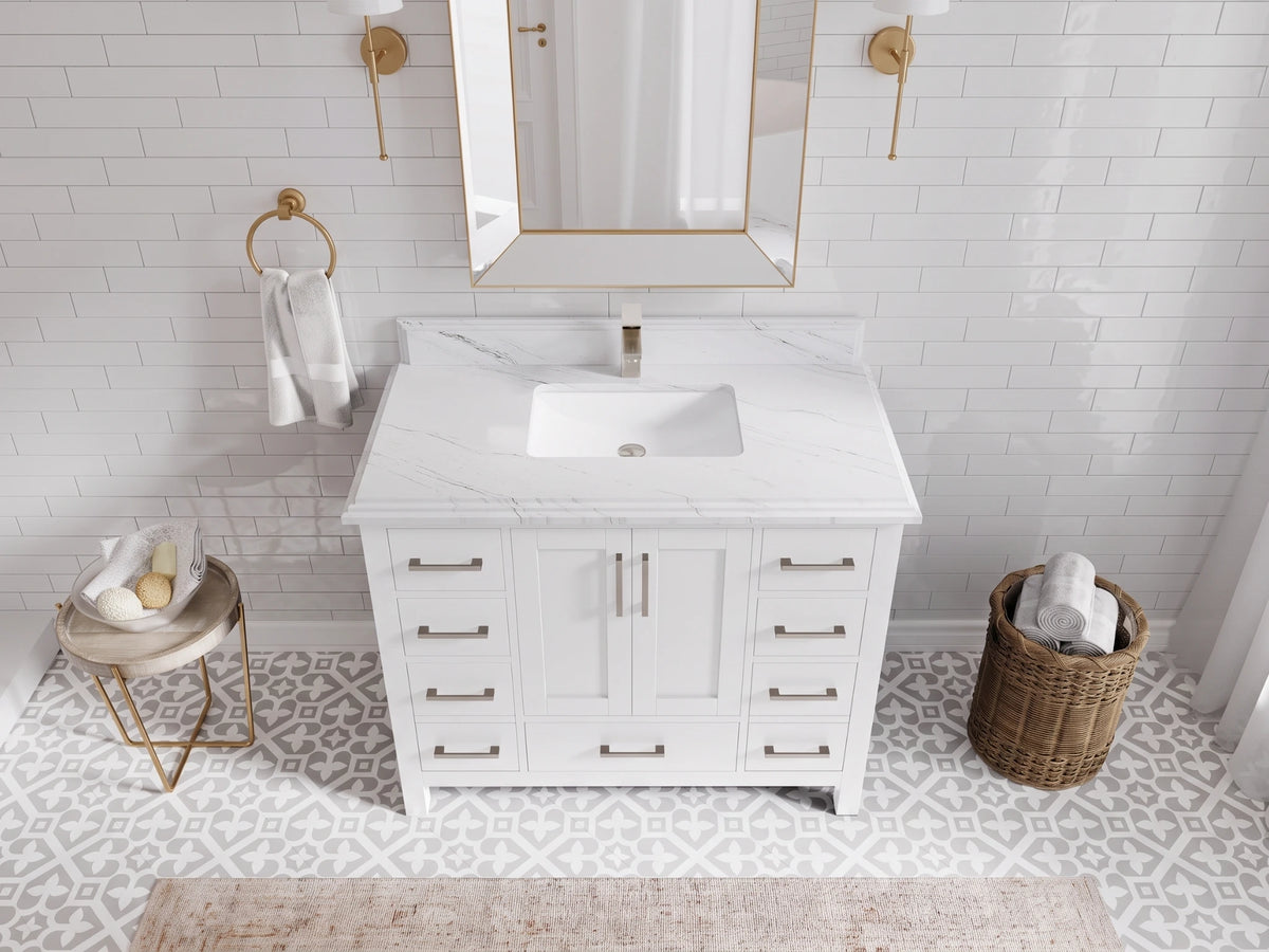 Malibu 42 in. W x 22 in. D Single Sink Bathroom Vanity