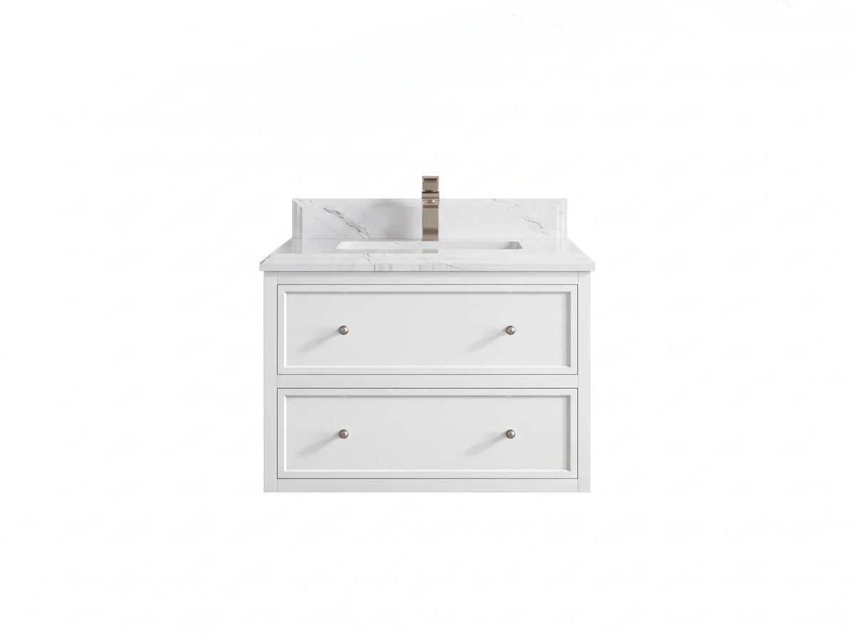 Roswell Floating 30 in. W x 22 in. D Single Sink Bathroom Vanity
