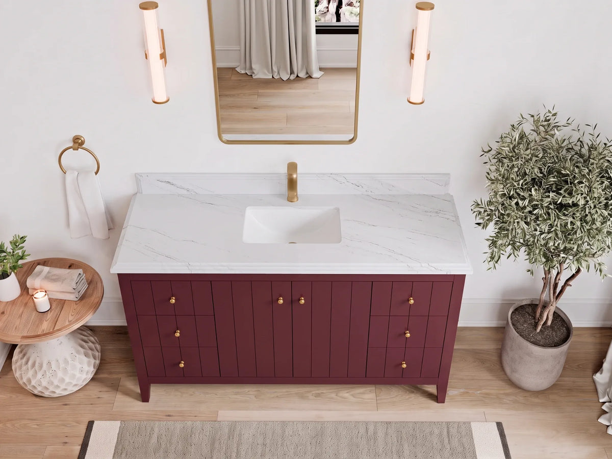 Atlanta 60 in. W x 22 in. D Single Sink Bathroom Vanity