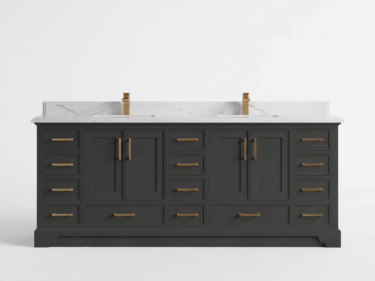 Charlotte 84 in. W x 22 in. D Double Sink Bathroom Vanity