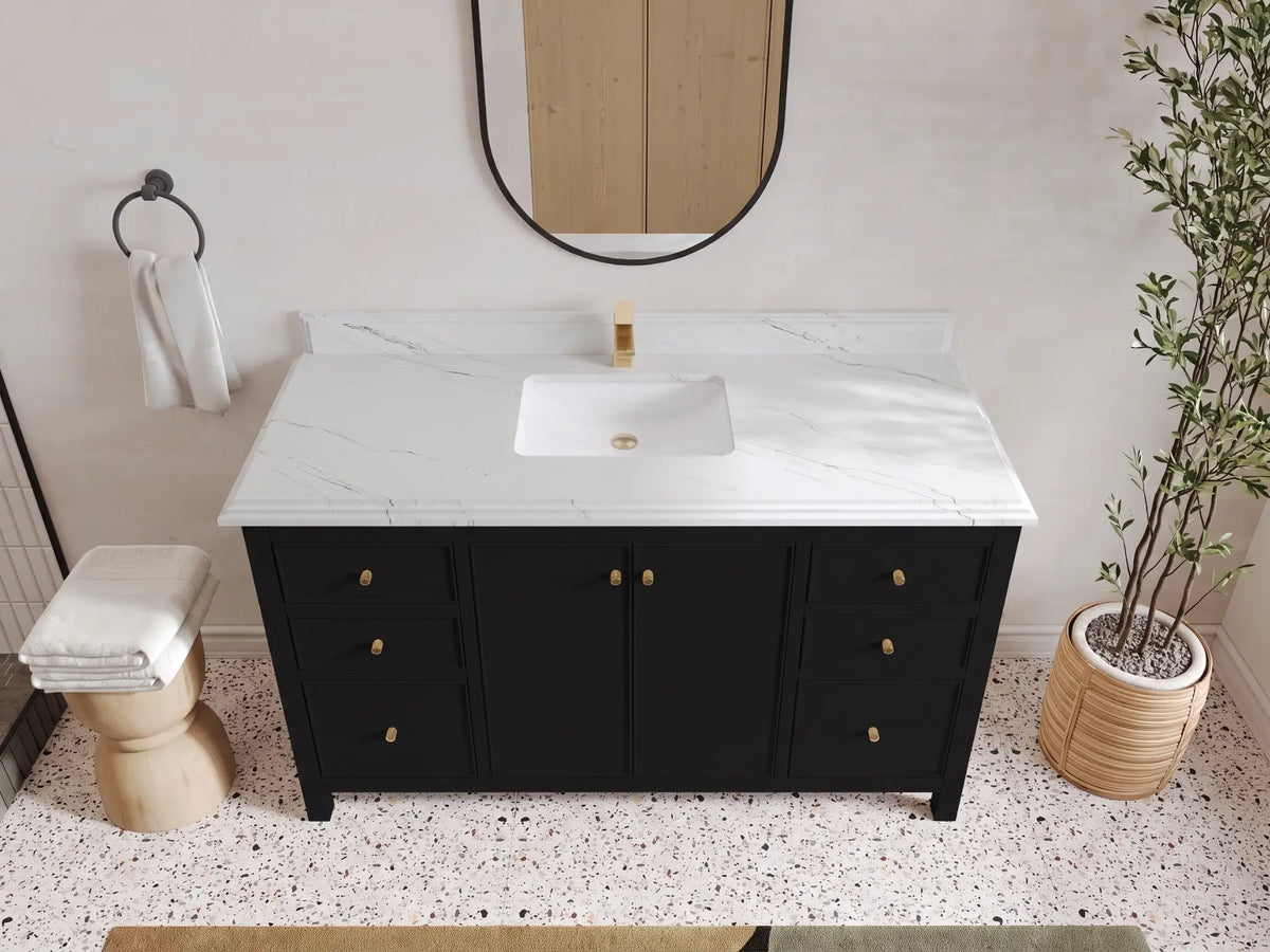 Chicago 60 in. W x 22 in. D Single Sink Bathroom Vanity