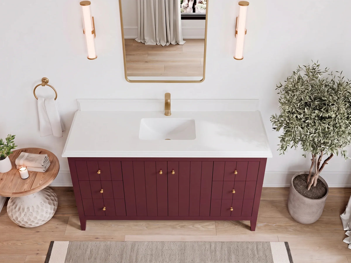 Atlanta 60 in. W x 22 in. D Single Sink Bathroom Vanity