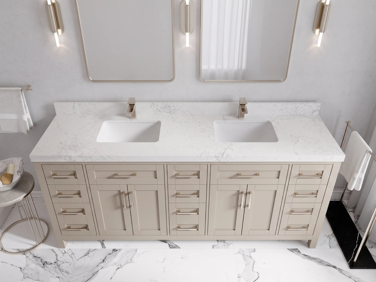 Cambridge 80 in. W x 22 in. D Double Sink Bathroom Vanity
