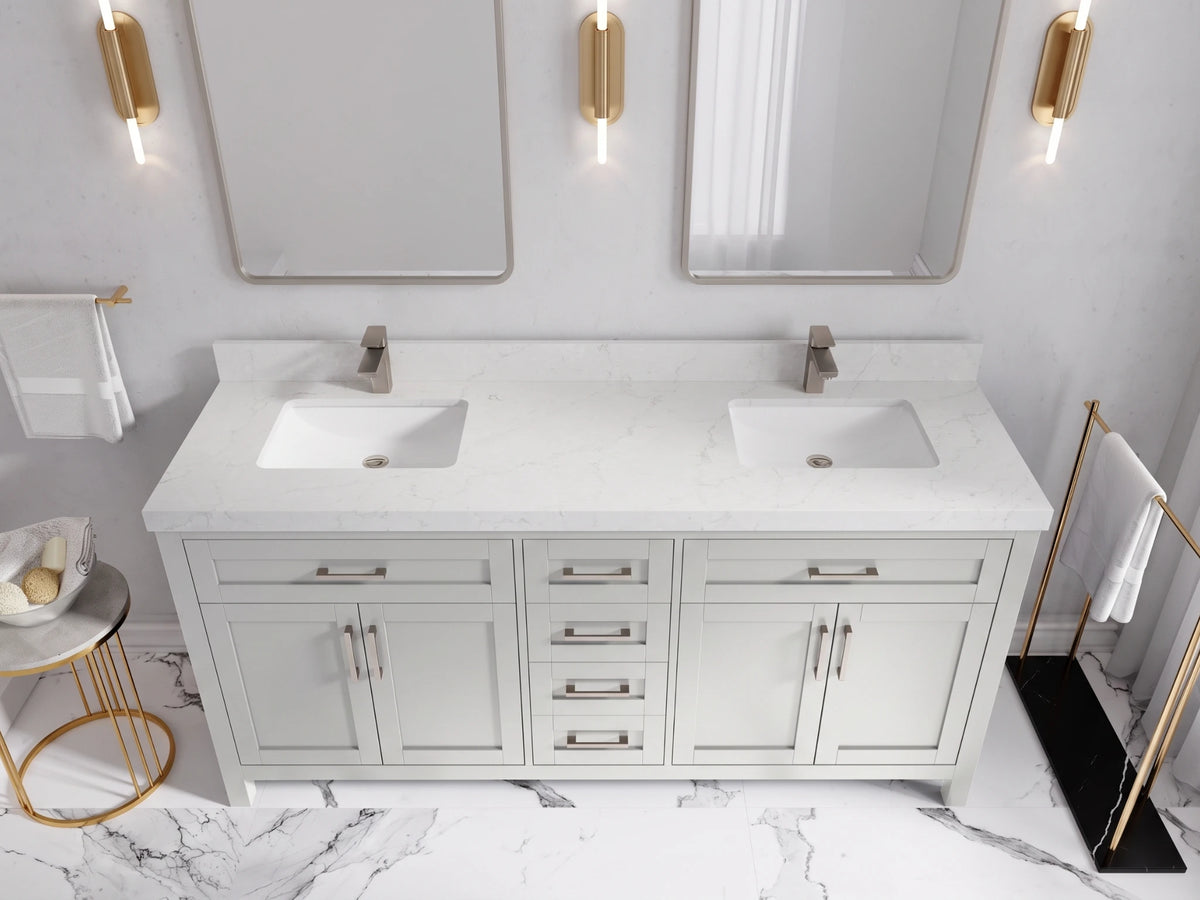Cambridge 72 in. W x 22 in. D Double Sink Bathroom Vanity