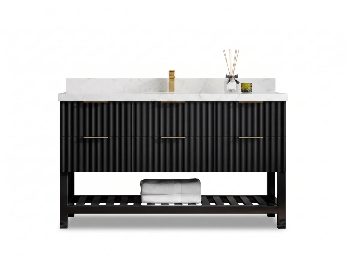 Catalina 60 in. W x 22 in. D Single Sink Bathroom Vanity