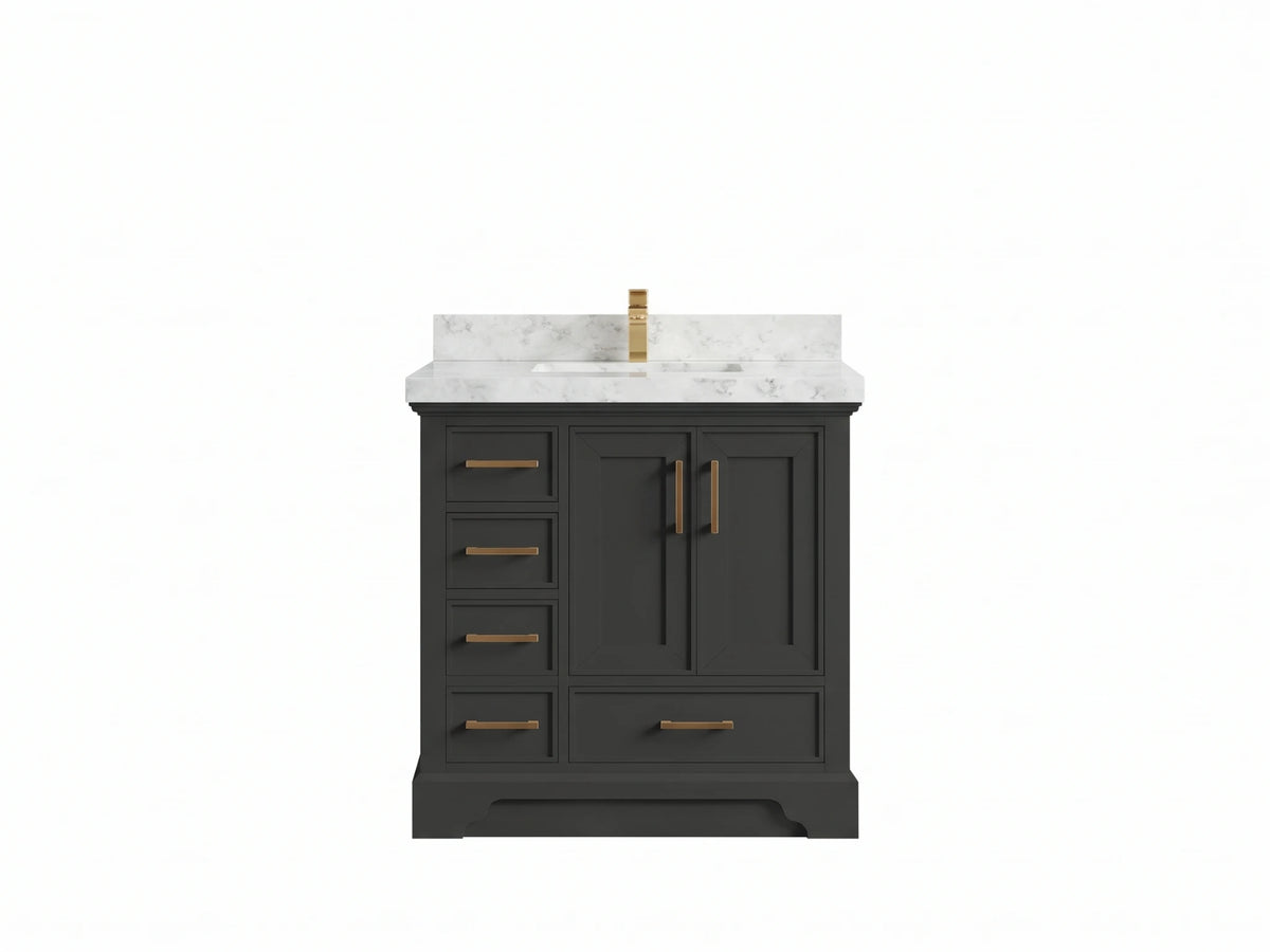 Charlotte 36 in. W x 22 in. D Center Sink Bathroom Vanity