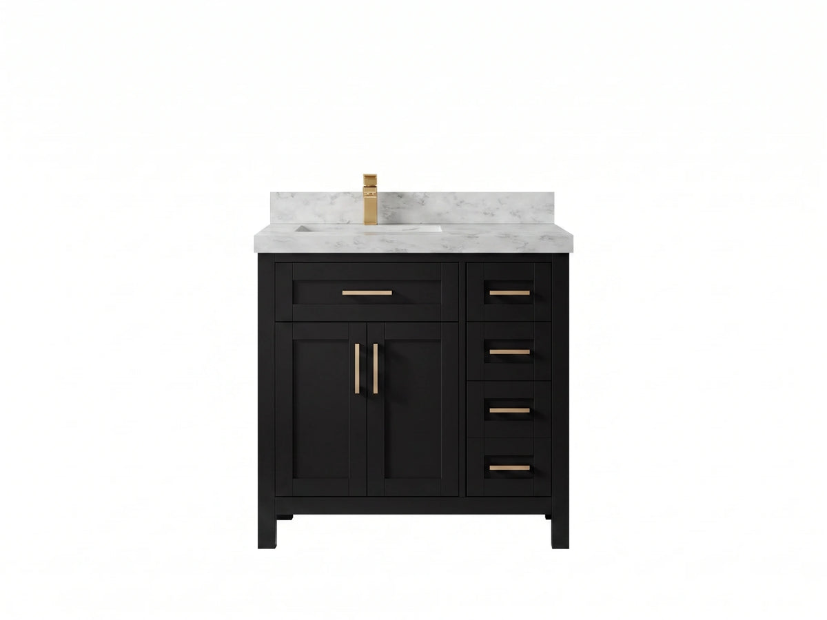 Cambridge 36 in. W x 22 in. D Left Offset Sink Bathroom Vanity