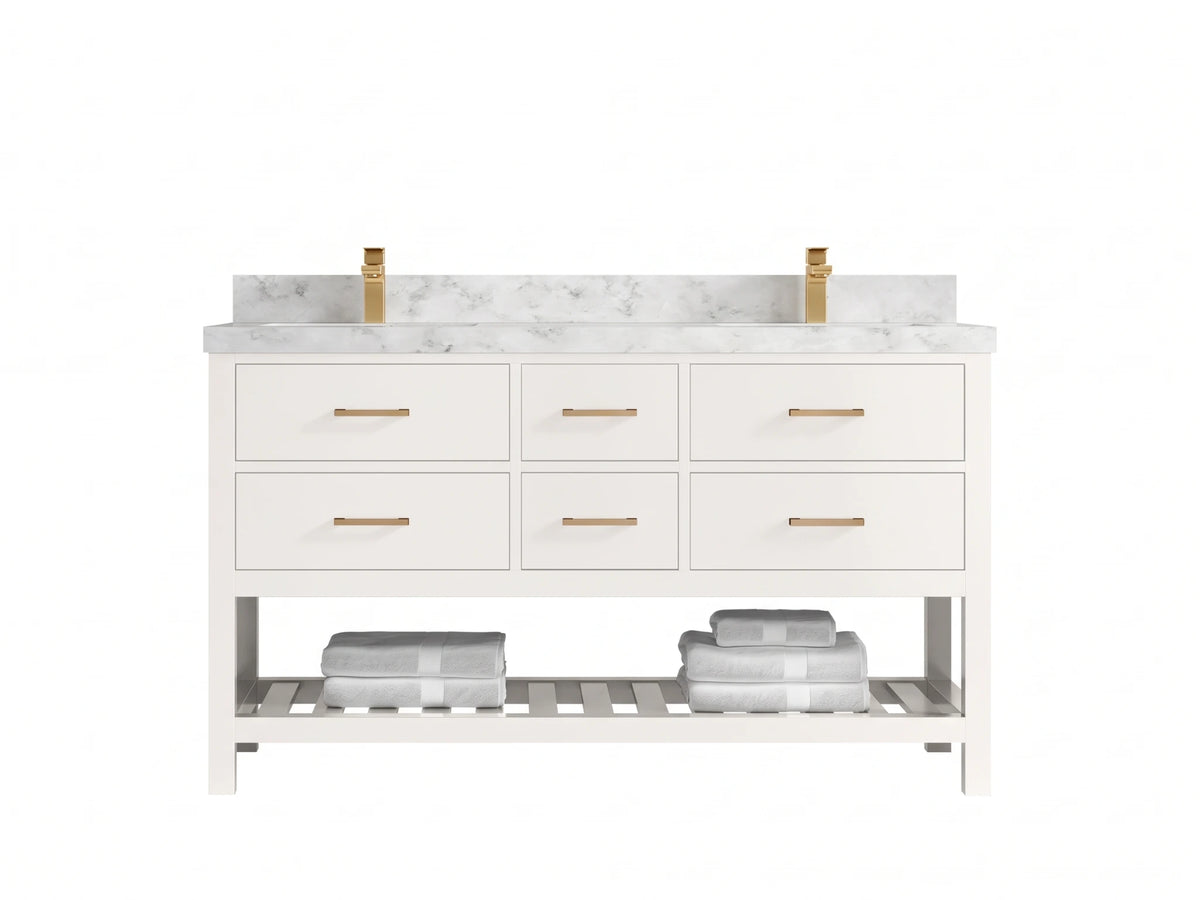 Parker 60 in. W x 22 in. D Double Sink Bathroom Vanity