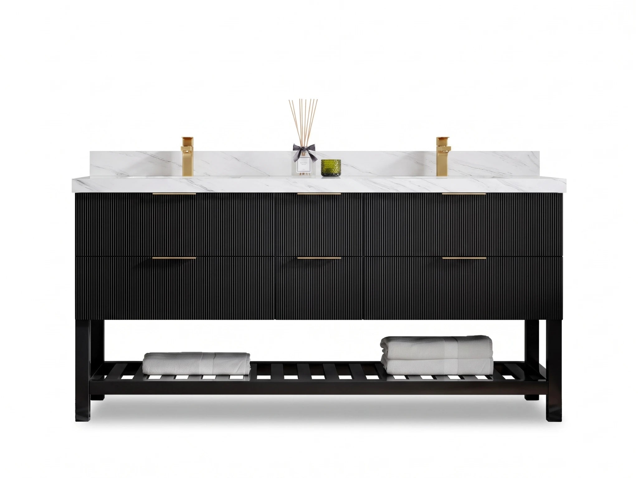 Catalina 72 in. W x 22 in. D Double Sink Bathroom Vanity
