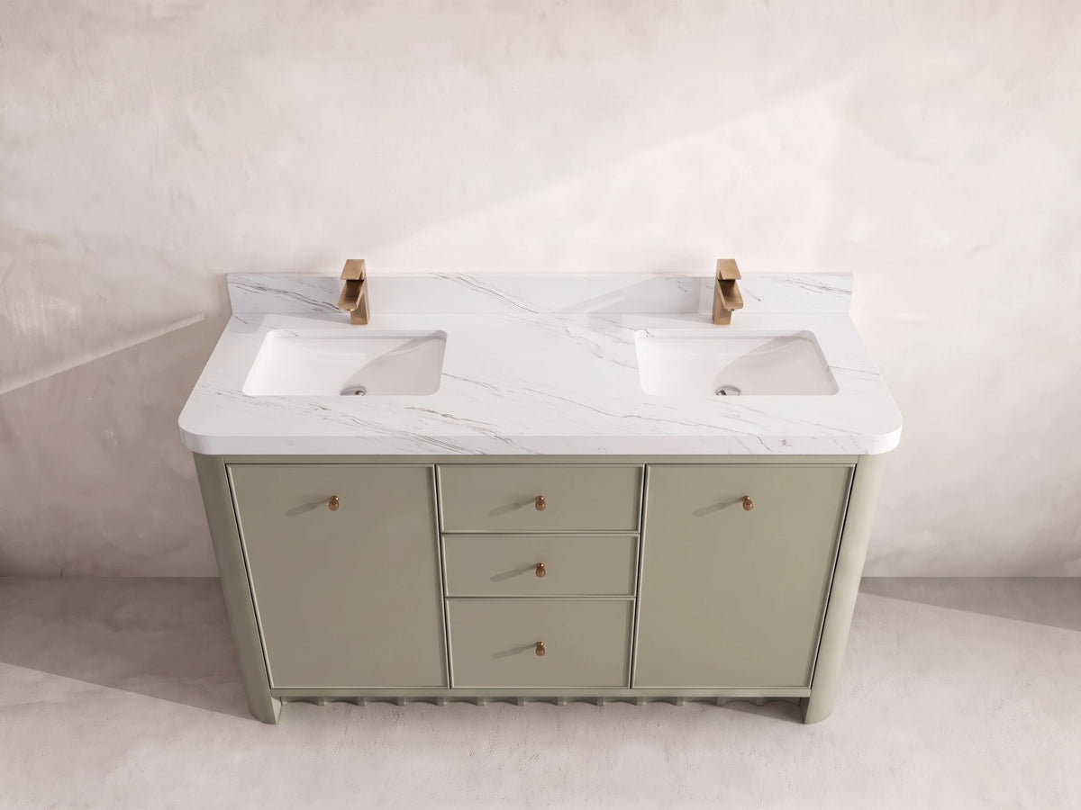 Orlando 60 in. W x 22 in. D Double Sink Bathroom Vanity