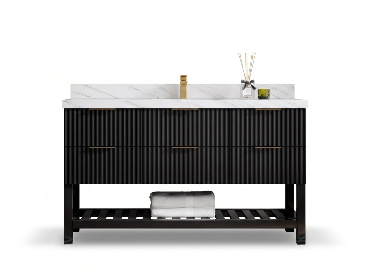 Catalina 60 in. W x 22 in. D Single Sink Bathroom Vanity