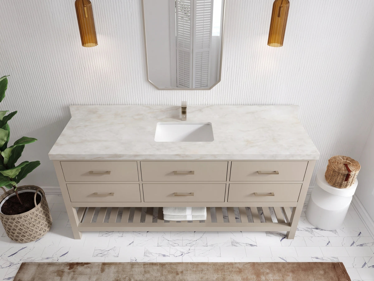 Parker 72 in. W x 22 in. D Single Sink Bathroom Vanity