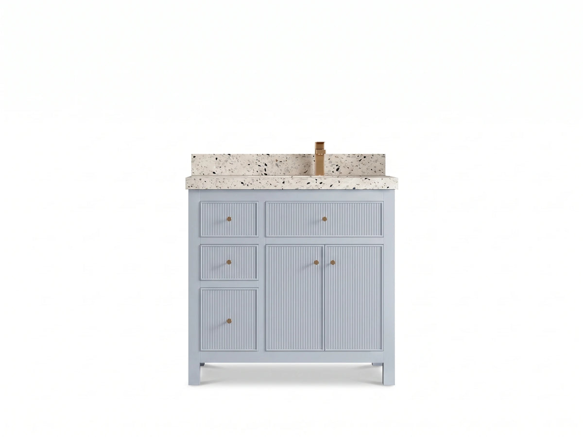 Sonoma 36 in. W x 22 in. D Right Offset Sink Bathroom Vanity