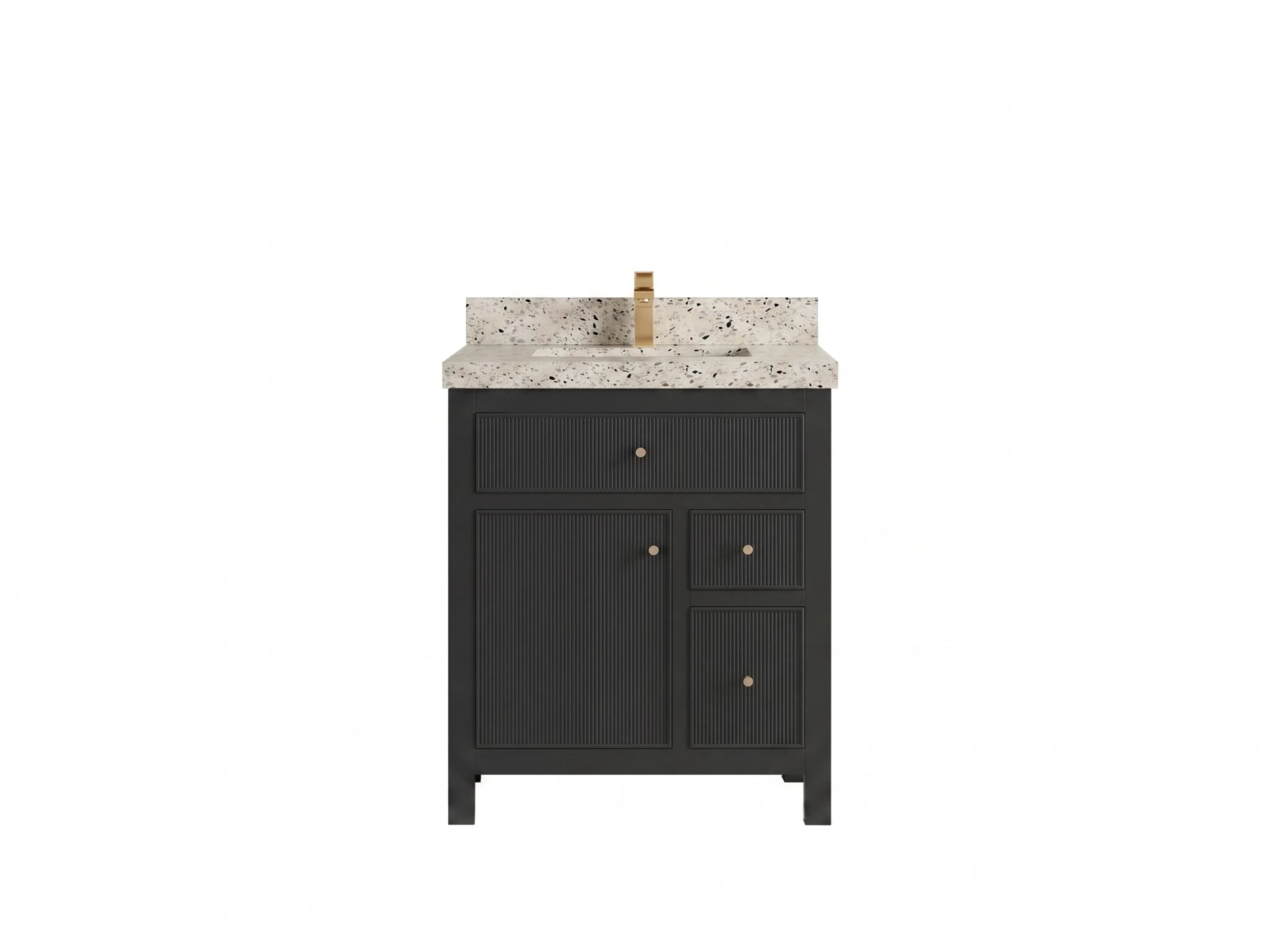 Sonoma 30 in W x 22 in D Reeded Free Standing Single Sink Bathroom Vanity