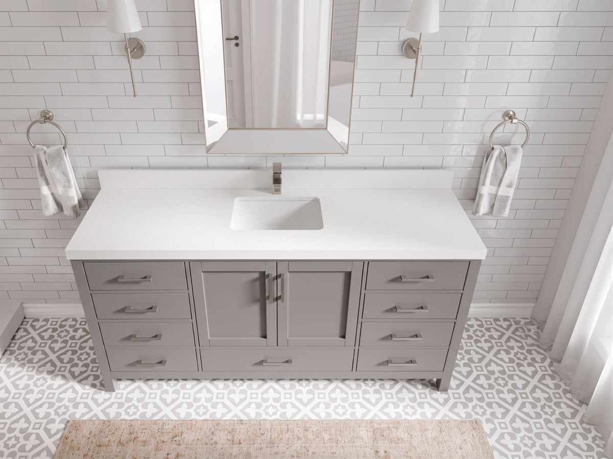 Malibu 72 in. W x 22 in. D Single Sink Bathroom Vanity