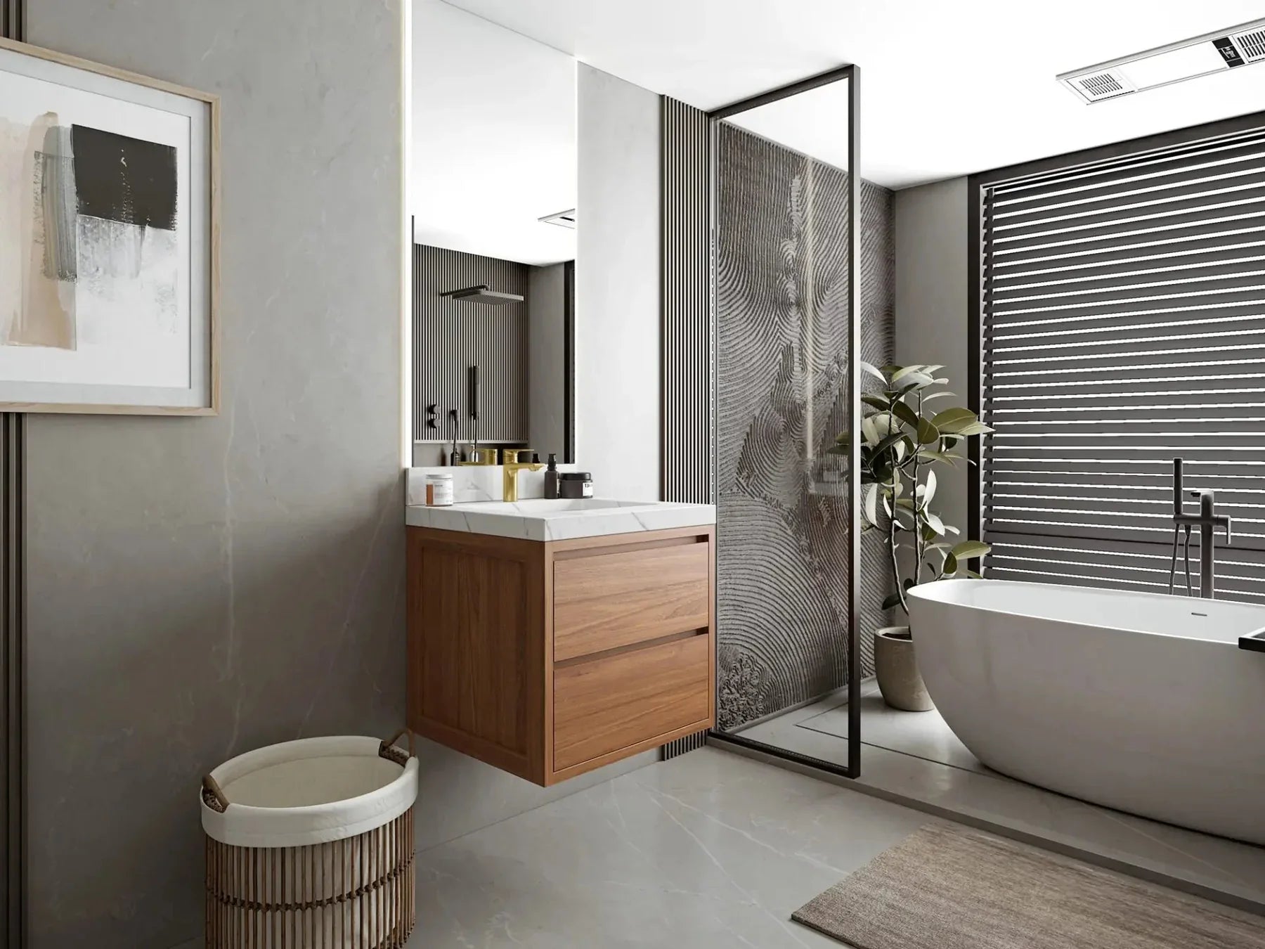 4 Ways to Use Storage Containers for a Clutter-Free Single Sink Vanity - Willow Bath and Vanity