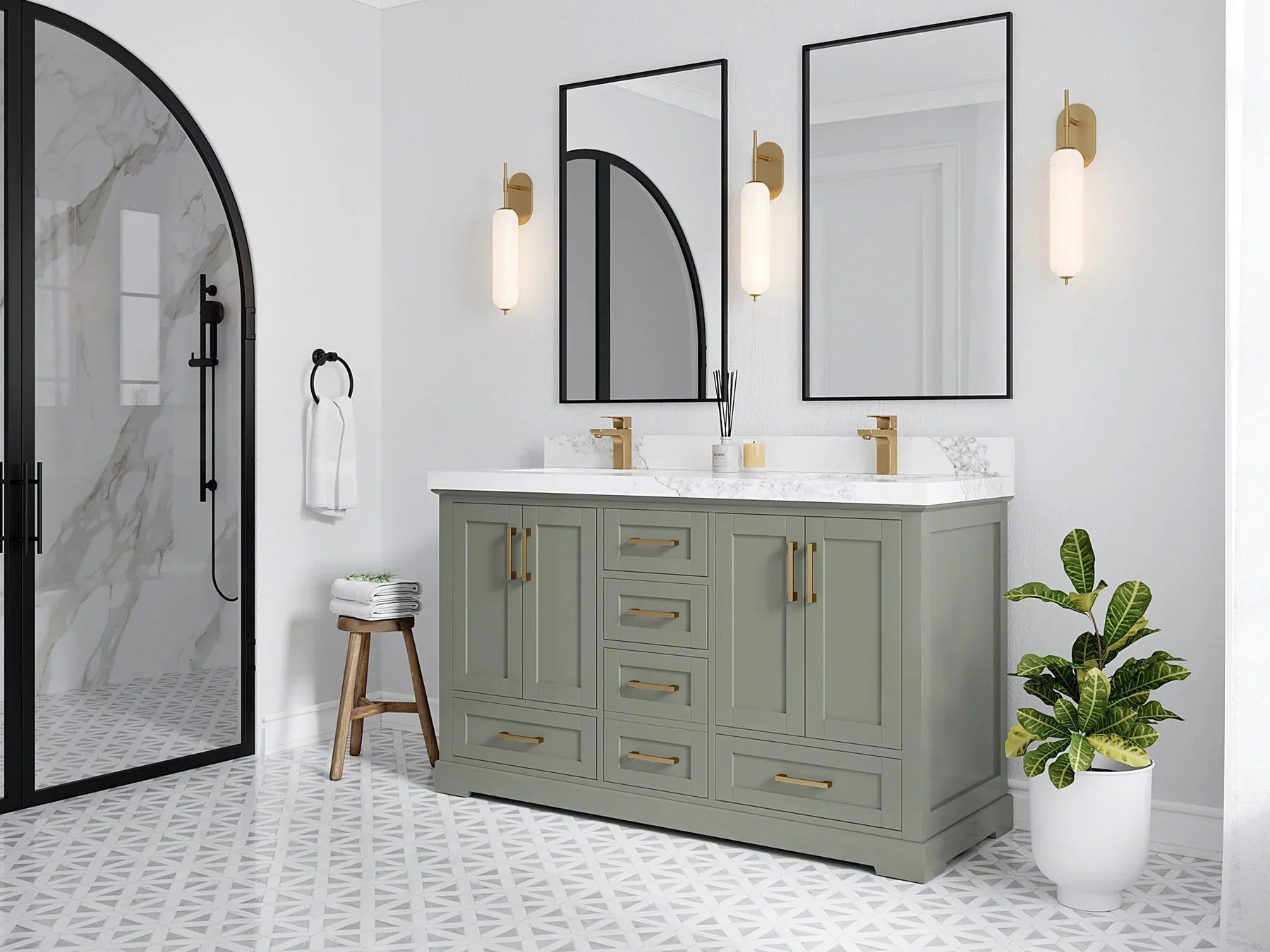 60 inch Bathroom Vanity Double Sink Trends That Are Dominating This Year - Willow Bath and Vanity