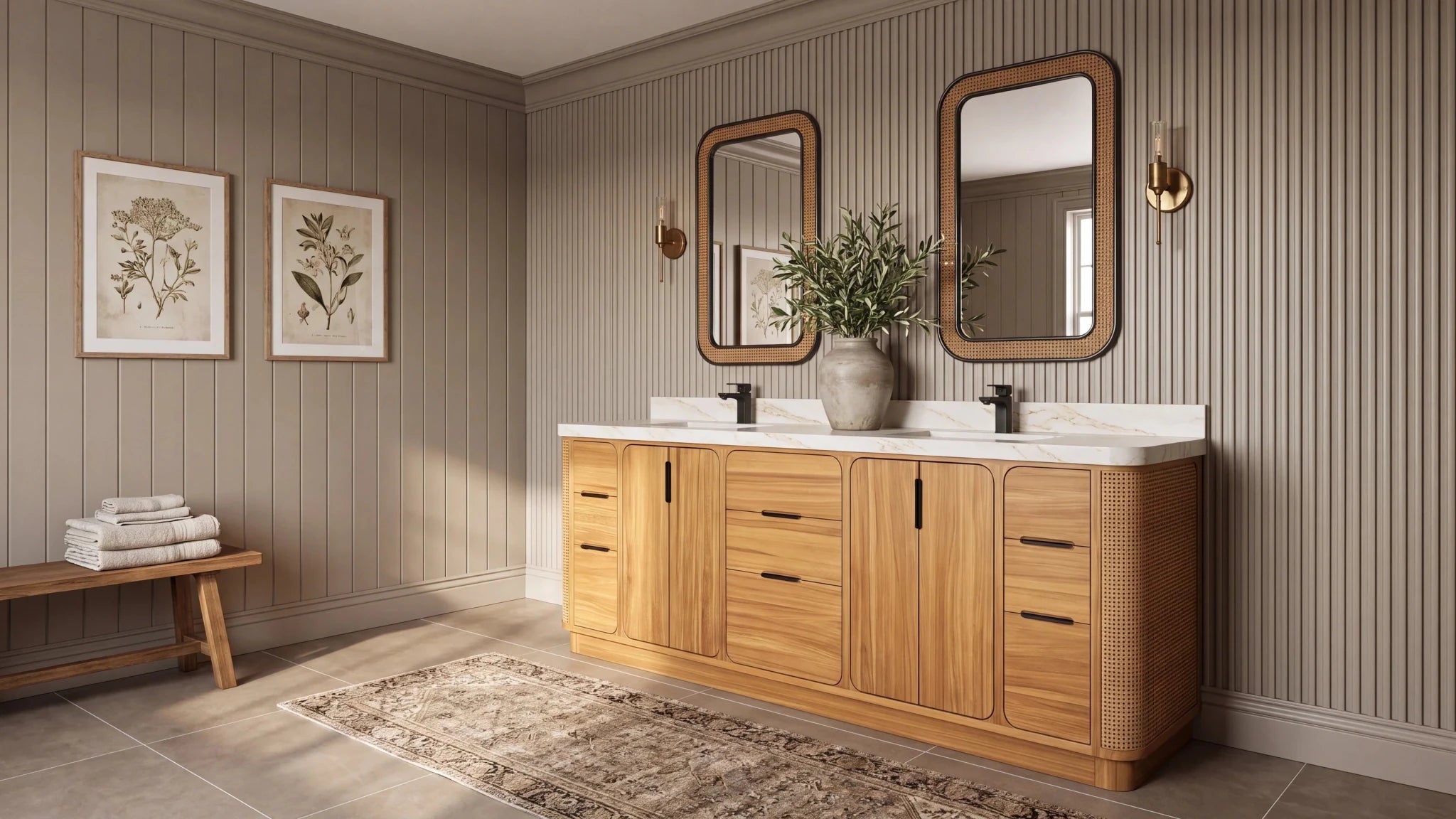 Bathroom Vanities in Roswell, GA: Warm Wood for Family Homes - Willow Bath and Vanity