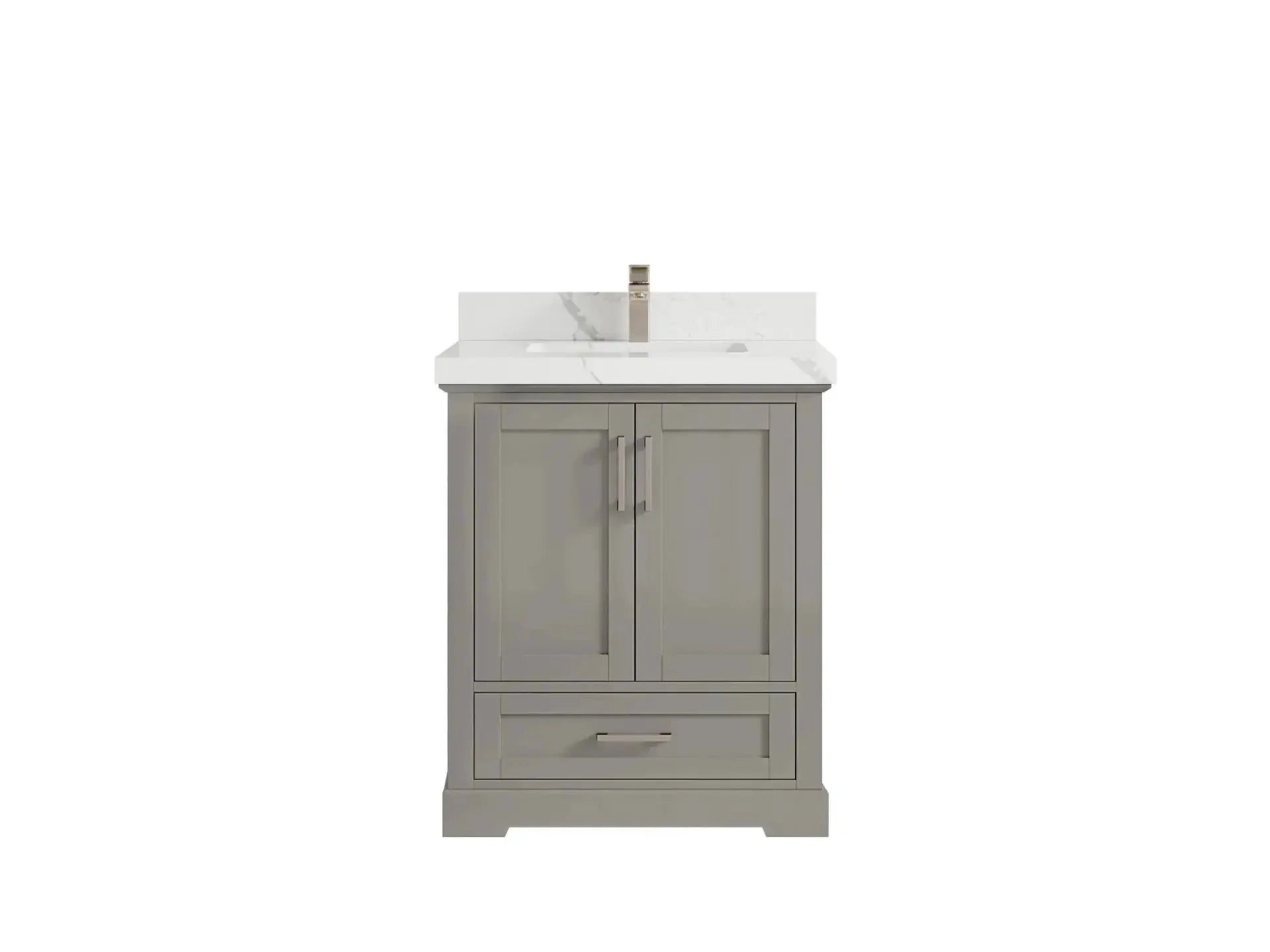 Floating vanity layout in a small bathroom