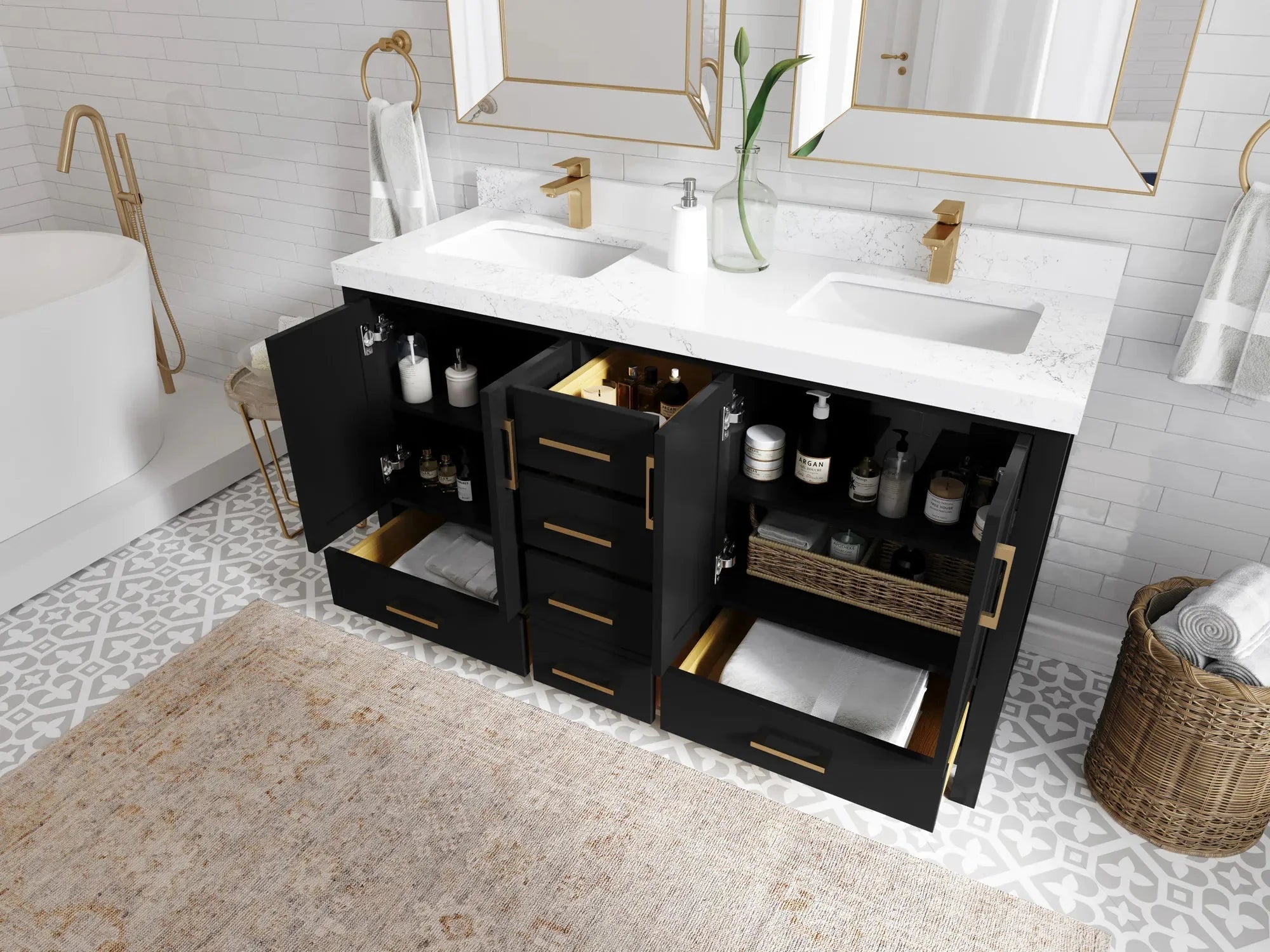 How Can a Double-Sink Vanity Elevate The Look of Your Bathroom? - Willow Bath and Vanity