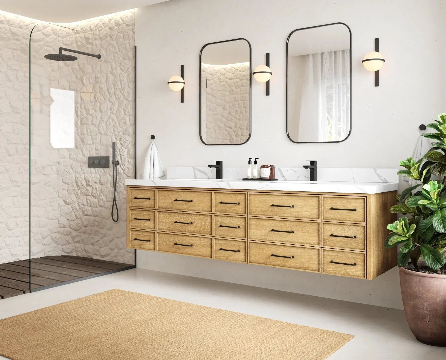 Is Granite a Better Bathroom Sink Countertop Material than Concrete? - Willow Bath and Vanity