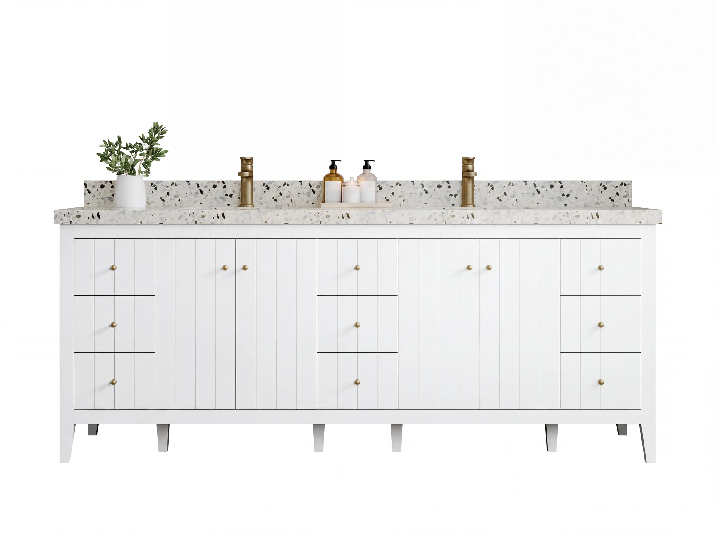 Atlanta 84 in. W x 22 in. D Double Sink Bathroom Vanity - Willow Bath and Vanity