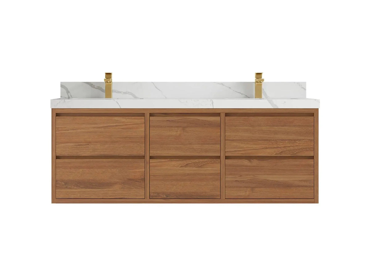 60-Inch Floating Double-Sink Bathroom Vanities