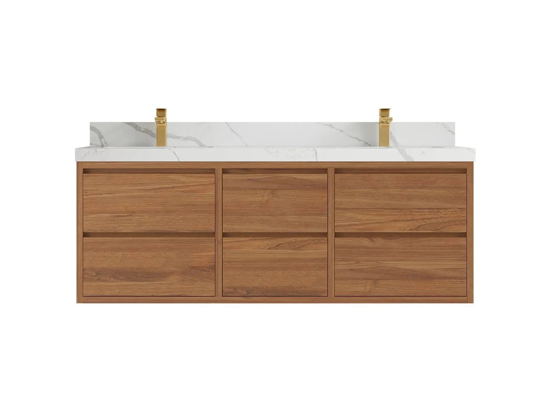 60-Inch Floating Double-Sink Bathroom Vanities