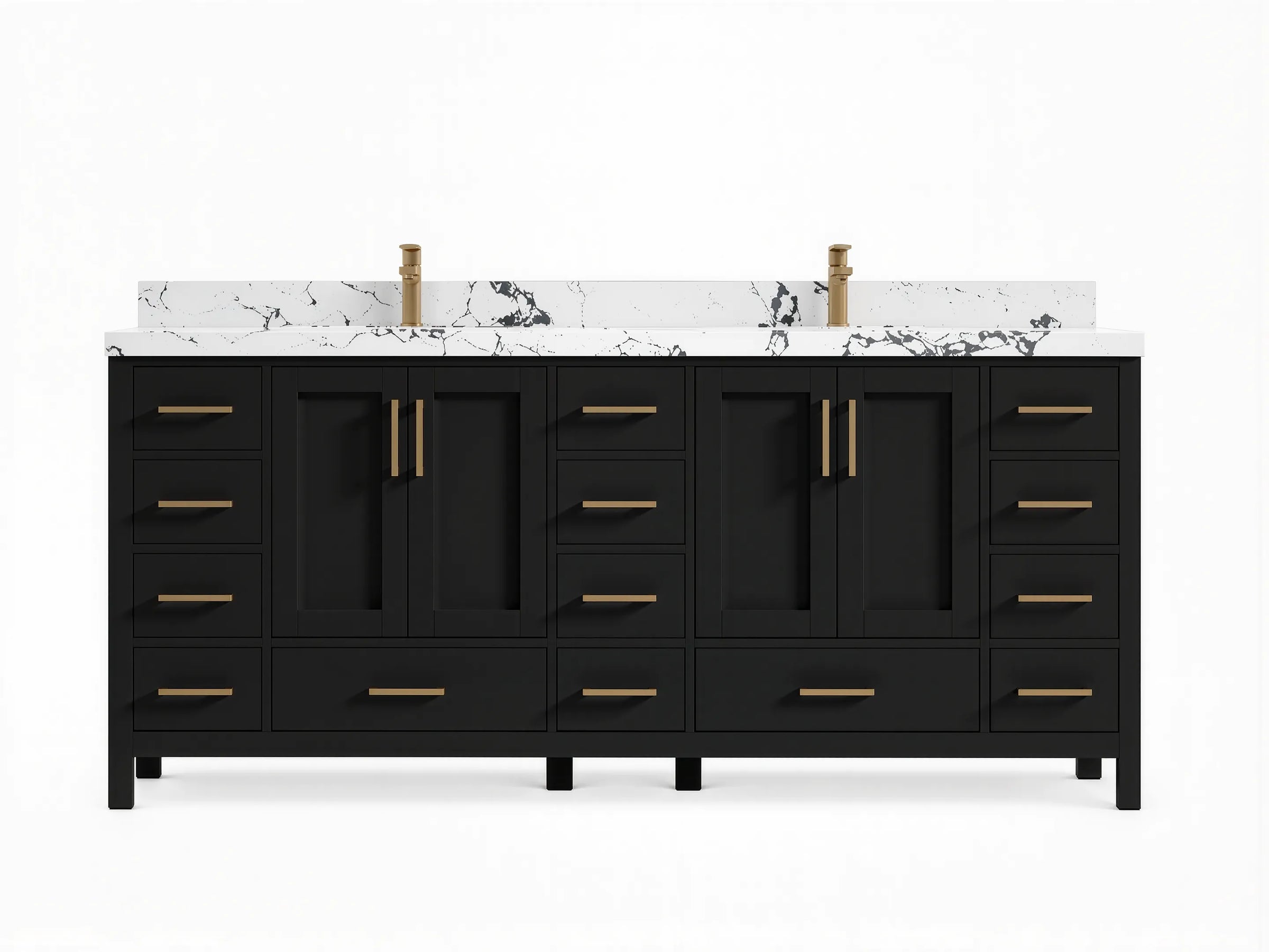 Malibu 80 in. W x 22 in. D Double Sink Bathroom Vanity - Willow Bath and Vanity
