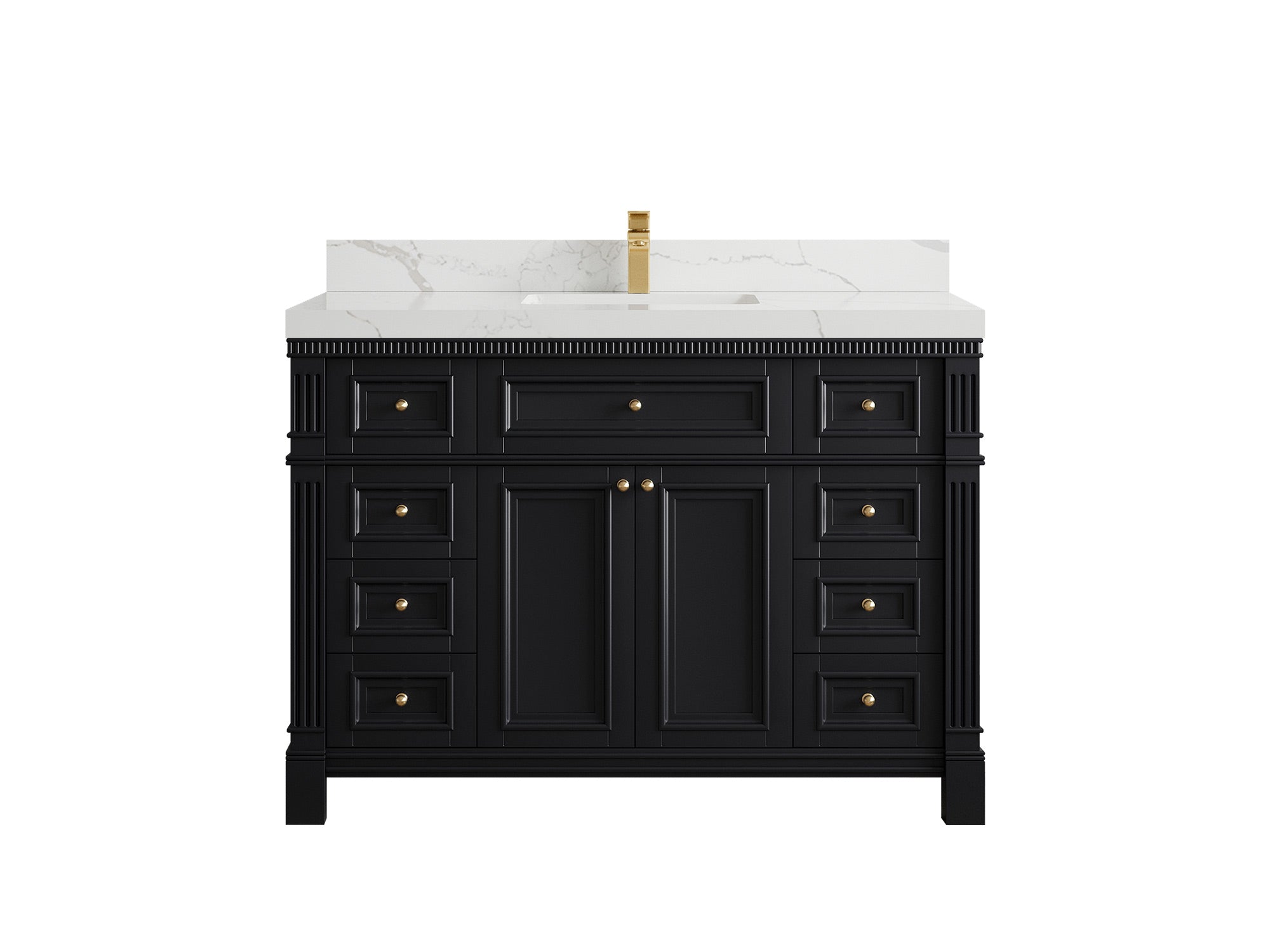 Bathroom vanity size 40 in to 49 in single sink painted 42