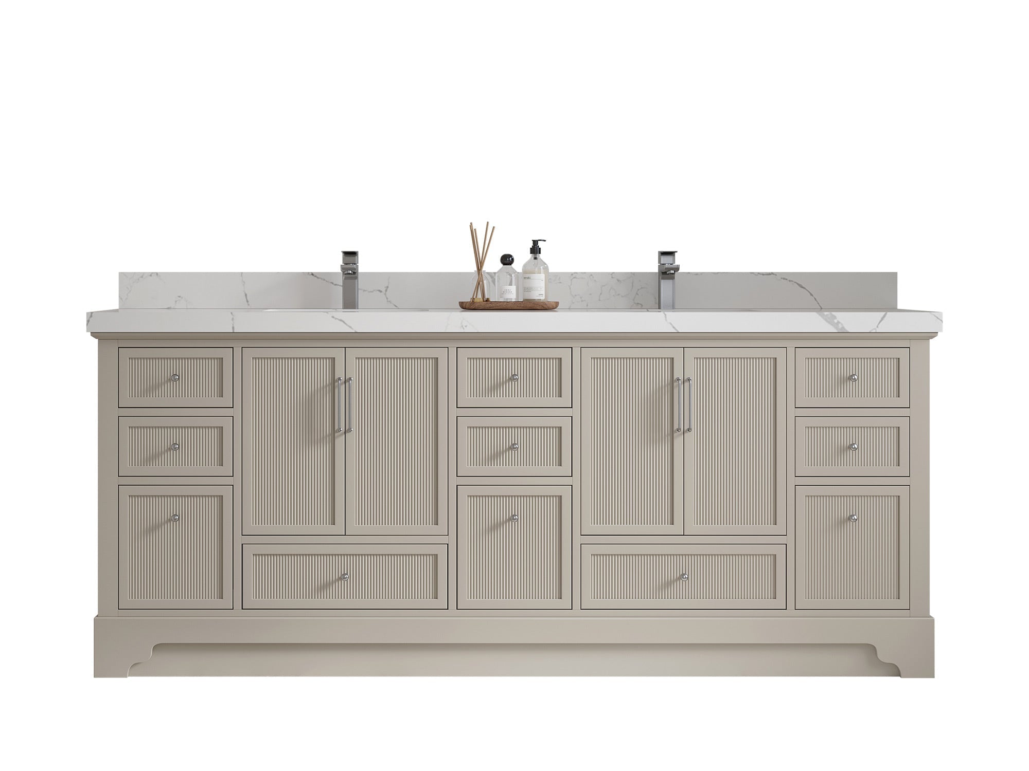 Alys 84 in. W x 22 in. D Double Sink Bathroom Vanity - Willow Bath and Vanity