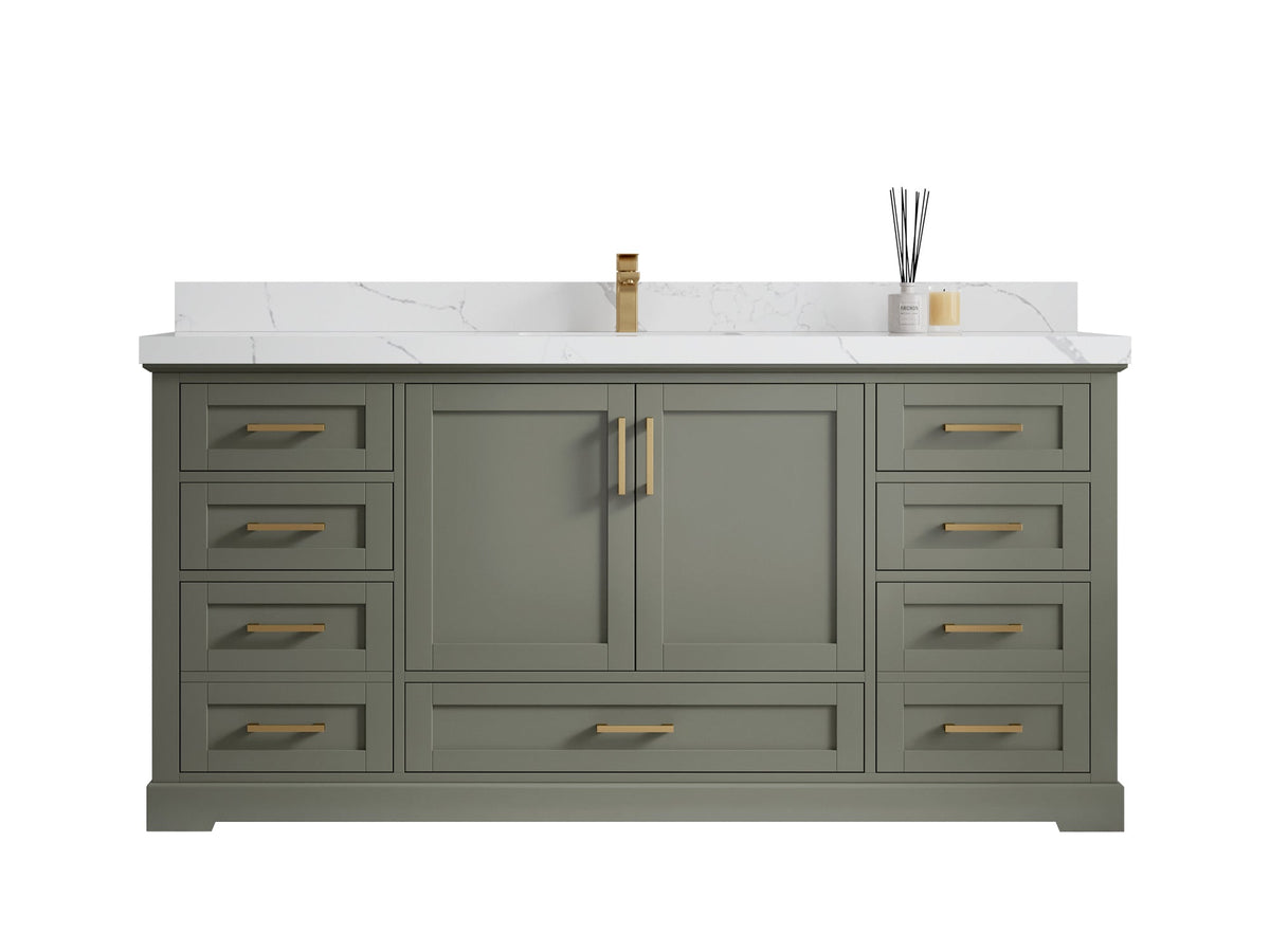 Boston 72 in. W x 22 in. D Single Sink Bathroom Vanity - Willow Bath and Vanity