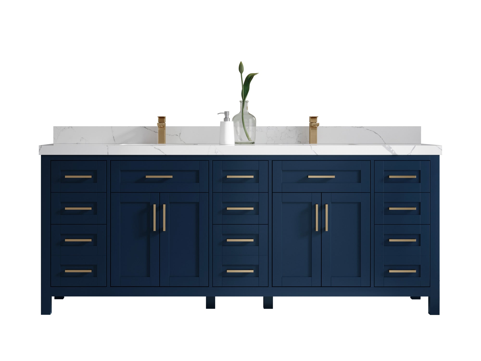 Cambridge 84 in. W x 22 in. D Double Sink Bathroom Vanity - Willow Bath and Vanity