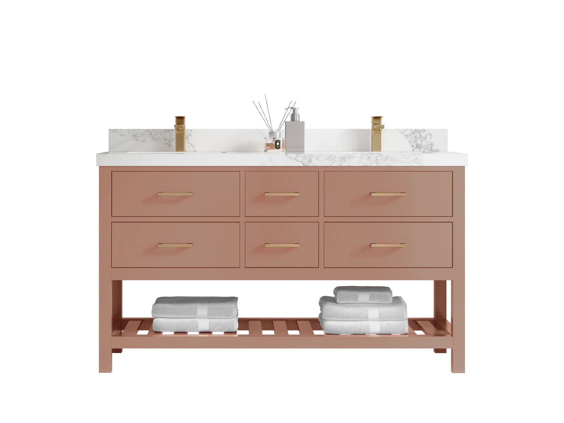 Warm Terracotta Bathroom Cabinet